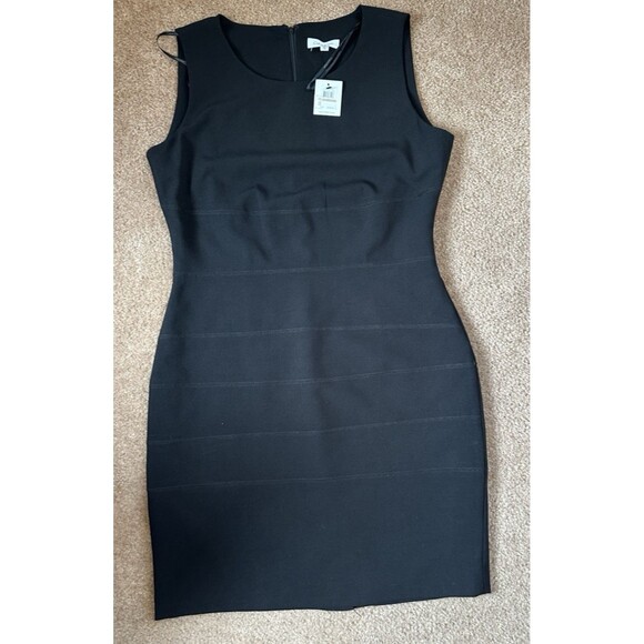 CALVIN KLEIN Sheath Dress Black Sleeveless  Womens Sz 12 NWT Classic - Picture 7 of 16